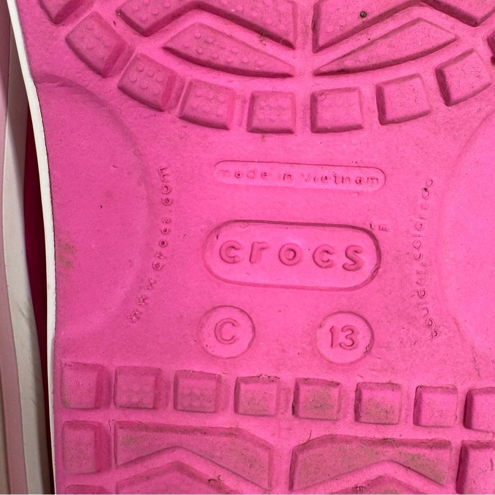 Crocs Kids Crocband II Sandals Water Shoes Pink Summer Girls Size 13 14854 - Picture 11 of 11